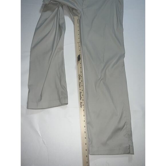 Nike Golf Dri Fit Pants Mens 32x30 Light Beige Bone Stretch Flat Front Logo READ - Picture 8 of 16